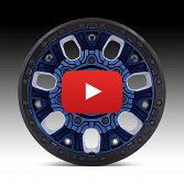 Fuel Traction D827 Matte Dark Blue Custom Truck Wheels 4